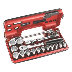 Coffret cliquet et douilles métriques FACOM 1/2'' 12 pans
