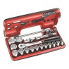 Coffret cliquet et douilles métriques FACOM 1/2'' 12 pans