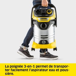 Aspirateur/souffleur de chantier eau et poussières KARCHER WD6.